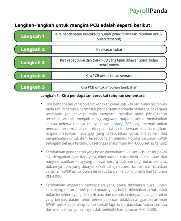 Panduan gaji langkah mengira PCB